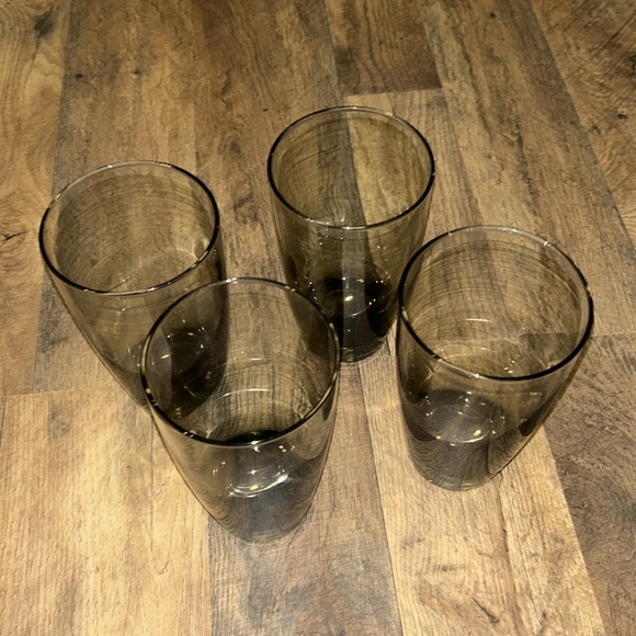 Vintage Libbey Smoked Glasses Set of 4 - Picture 3 of 6